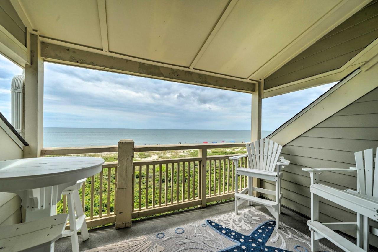 Beachfront Condo With Unobstructed Ocean Views! Остров Оук Экстерьер фото